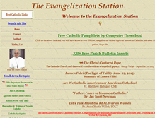 Tablet Screenshot of evangelizationstation.com